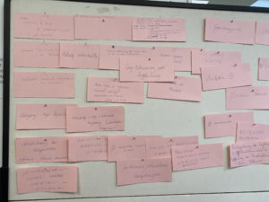 Multiplier event in Belgium, Eupen. The opinion of the participants written on the sheets.
